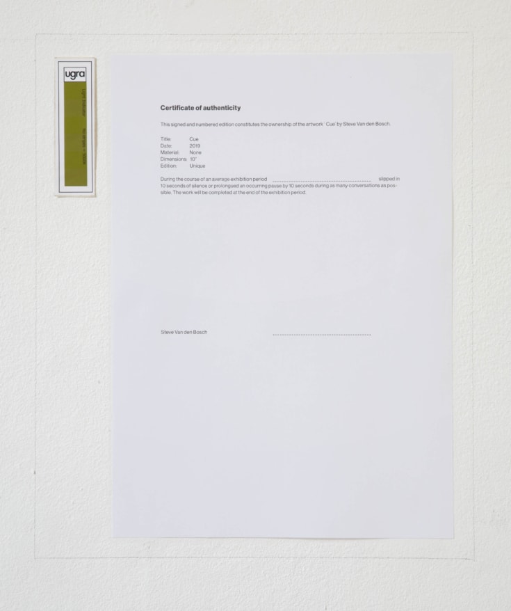 Steve Van den Bosch - Cue Silence